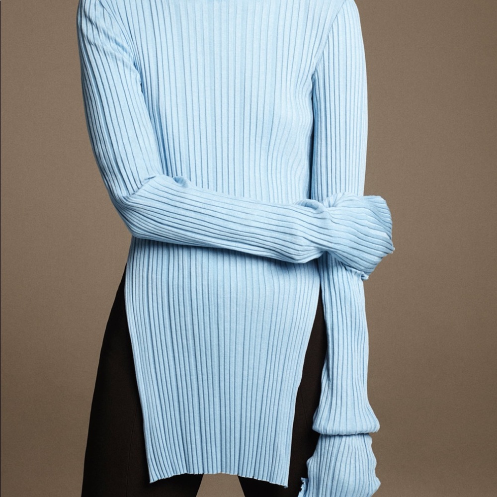 Light blue ribbed top - Picture 2 of 7
